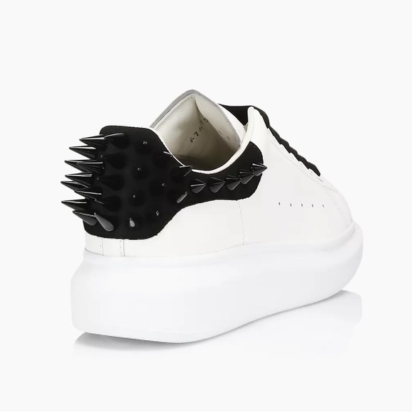 Authentic Alexander McQueen Larry Oversized Sneaker White/Black 36, new … - Picture 7 of 8